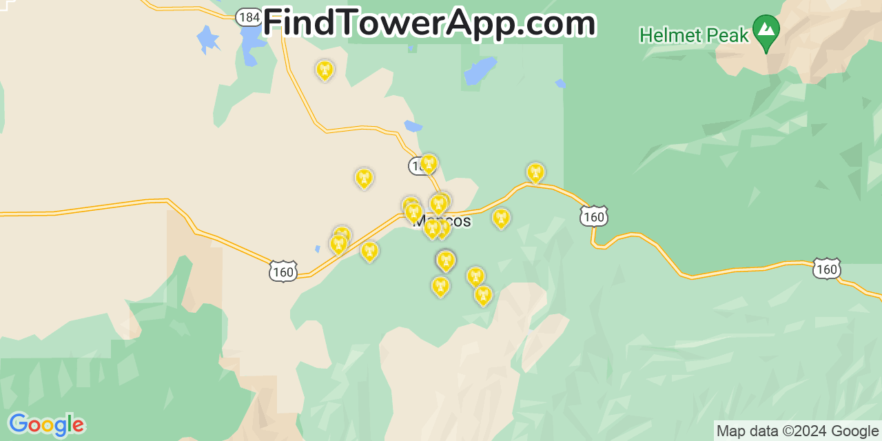 T-Mobile 4G/5G cell tower coverage map Mancos, Colorado