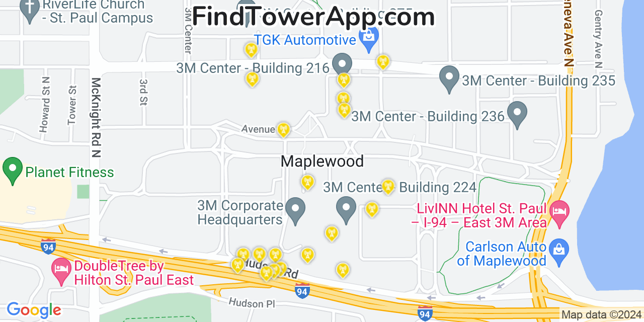 T-Mobile 4G/5G cell tower coverage map Maplewood, Minnesota