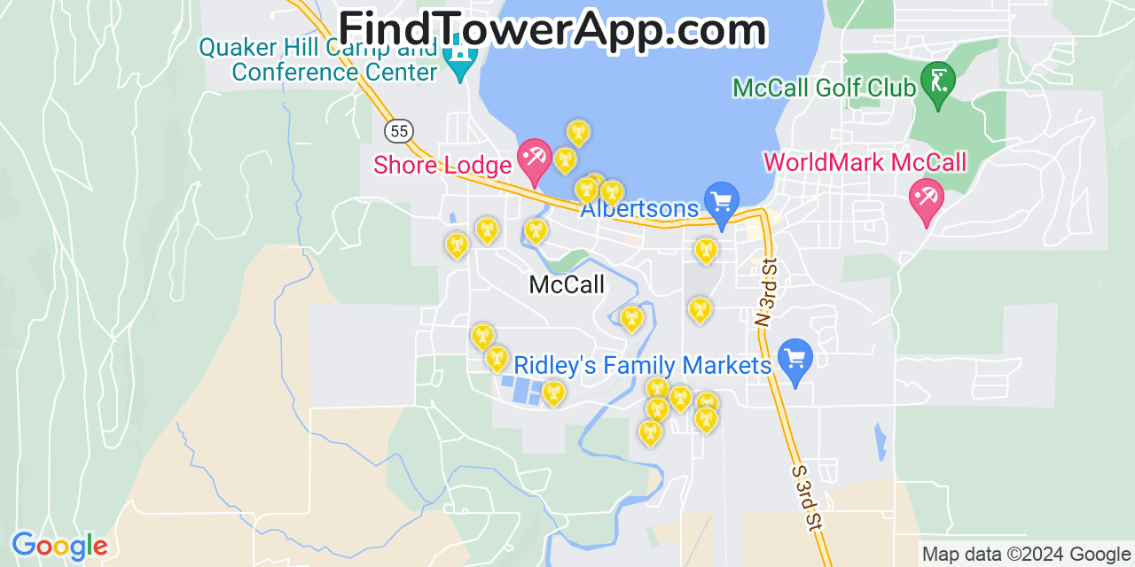 T-Mobile 4G/5G cell tower coverage map McCall, Idaho