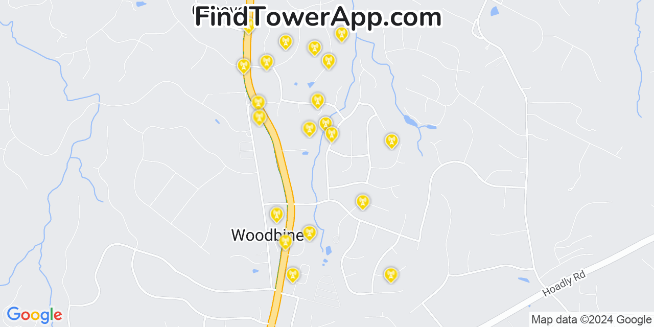 Verizon 4G/5G cell tower coverage map Meadowbrook, Virginia