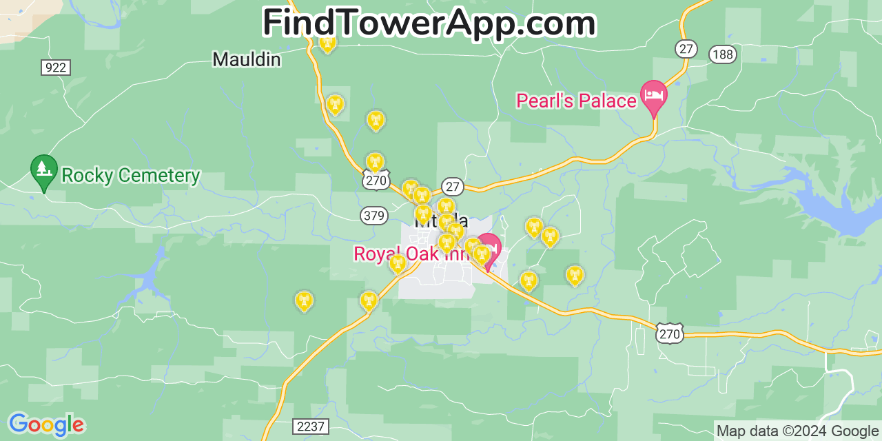 Verizon 4G/5G cell tower coverage map Mount Ida, Arkansas