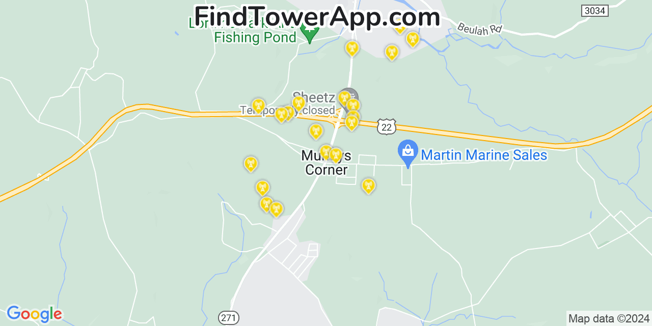 T-Mobile 4G/5G cell tower coverage map Mundys Corner, Pennsylvania