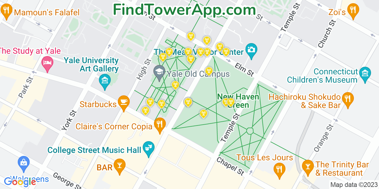 T-Mobile 4G/5G cell tower coverage map New Haven, Connecticut