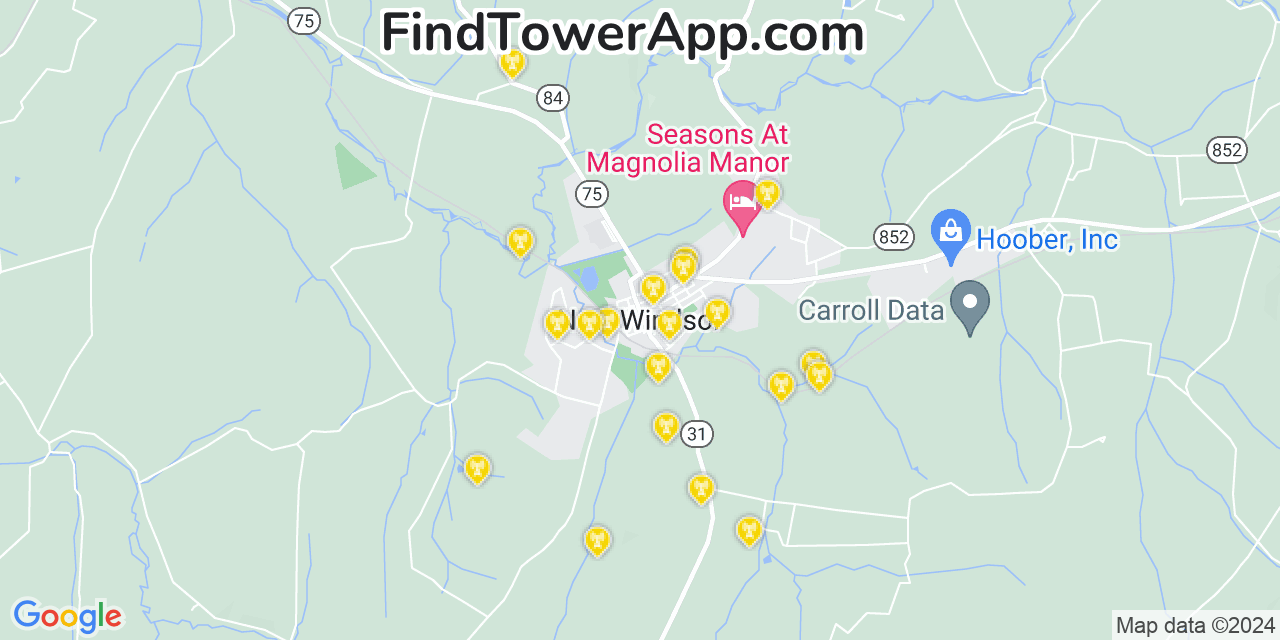 Verizon 4G/5G cell tower coverage map New Windsor, Maryland