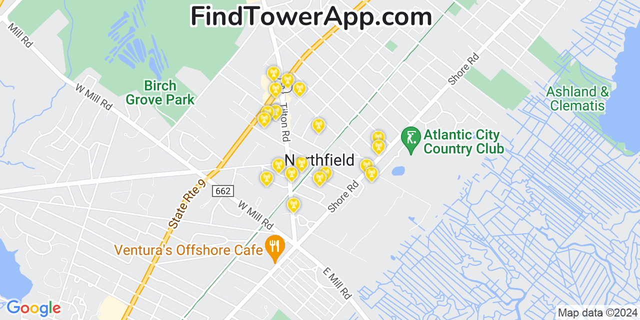 T-Mobile 4G/5G cell tower coverage map Northfield, New Jersey