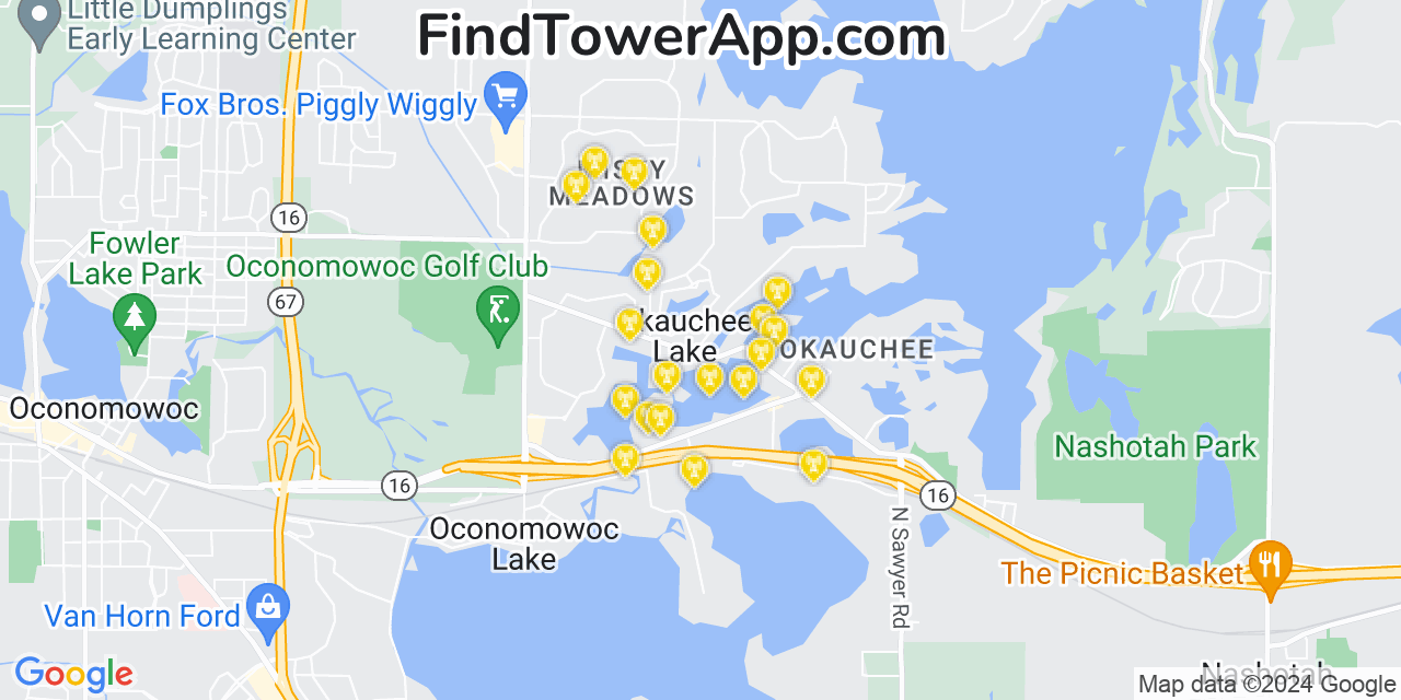 T-Mobile 4G/5G cell tower coverage map Okauchee Lake, Wisconsin