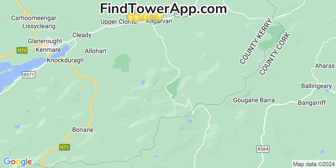 AT&T 4G/5G cell tower coverage map Old Forge, Pennsylvania