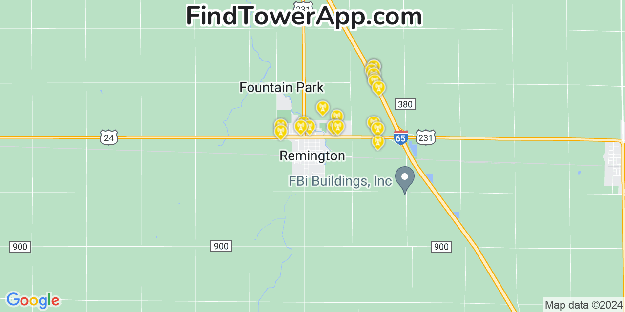 T-Mobile 4G/5G cell tower coverage map Remington, Indiana