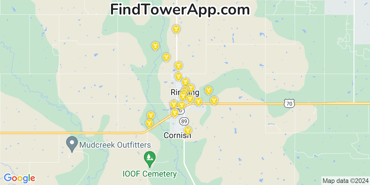 T-Mobile 4G/5G cell tower coverage map Ringling, Oklahoma