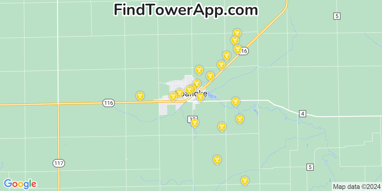 Verizon 4G/5G cell tower coverage map Roanoke, Illinois