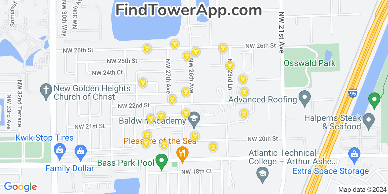 T-Mobile 4G/5G cell tower coverage map Rock Island, Florida