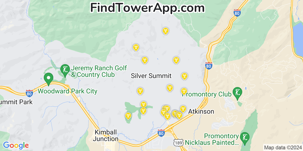 T-Mobile 4G/5G cell tower coverage map Silver Summit, Utah