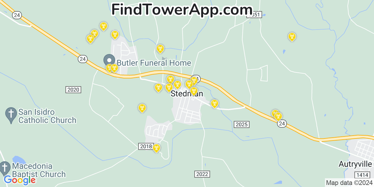 T-Mobile 4G/5G cell tower coverage map Stedman, North Carolina