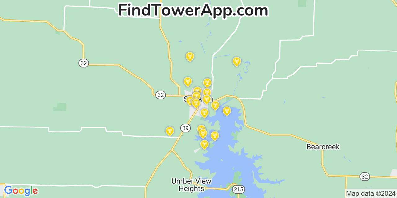 T-Mobile 4G/5G cell tower coverage map Stockton, Missouri