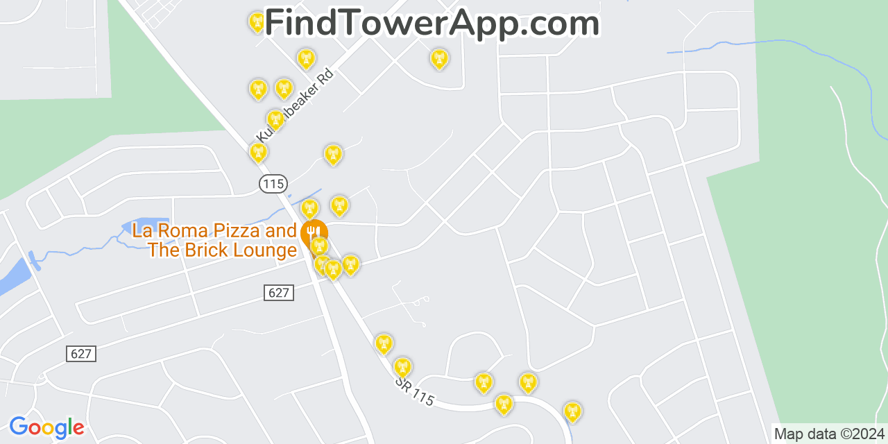 Verizon 4G/5G cell tower coverage map Sun Valley, Pennsylvania