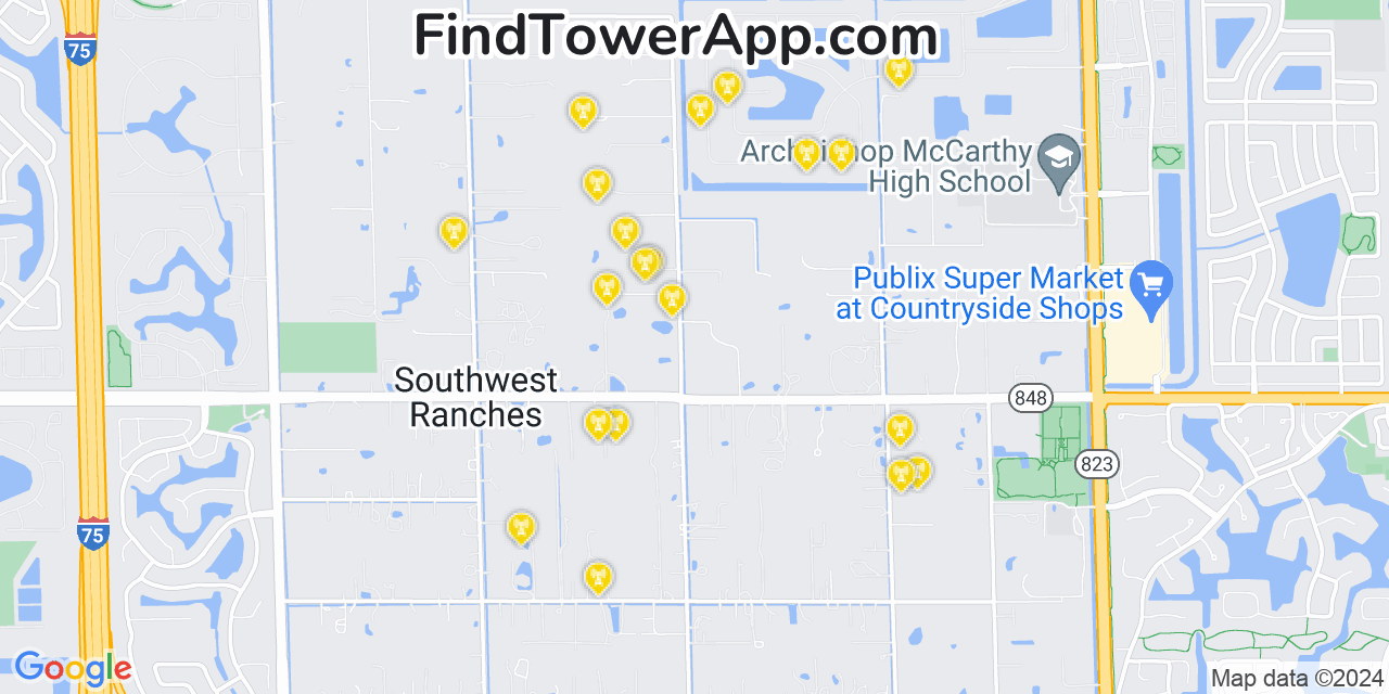 T-Mobile 4G/5G cell tower coverage map Sunshine Ranches, Florida