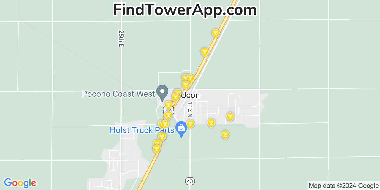 T-Mobile 4G/5G cell tower coverage map Ucon, Idaho