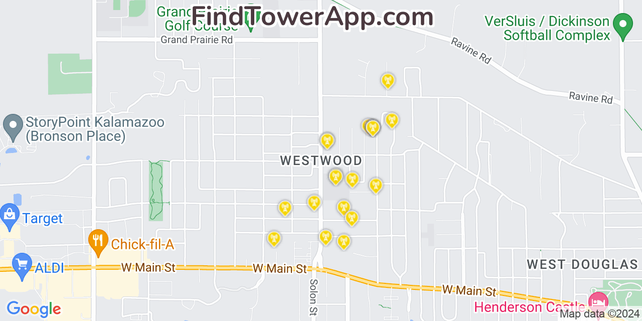 T-Mobile 4G/5G cell tower coverage map Westwood, Michigan