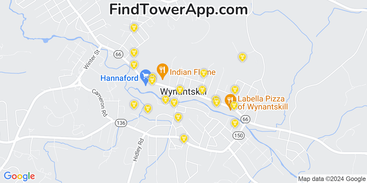 AT&T 4G/5G cell tower coverage map Wynantskill, New York